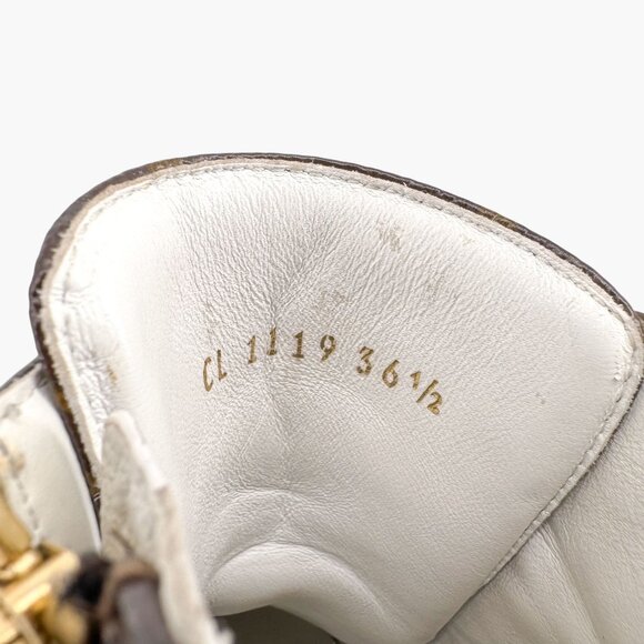 Louis Vuitton Stellar High Top Sneaker Boots Size 36.5 US 6.5 Brown LV Monogram - Picture 14 of 15